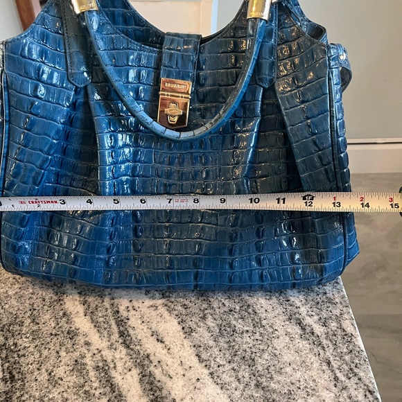 BRAHMIN ARGAN ELISA SAPPHIRE leather hobo shoulder bag - Picture 7 of 10